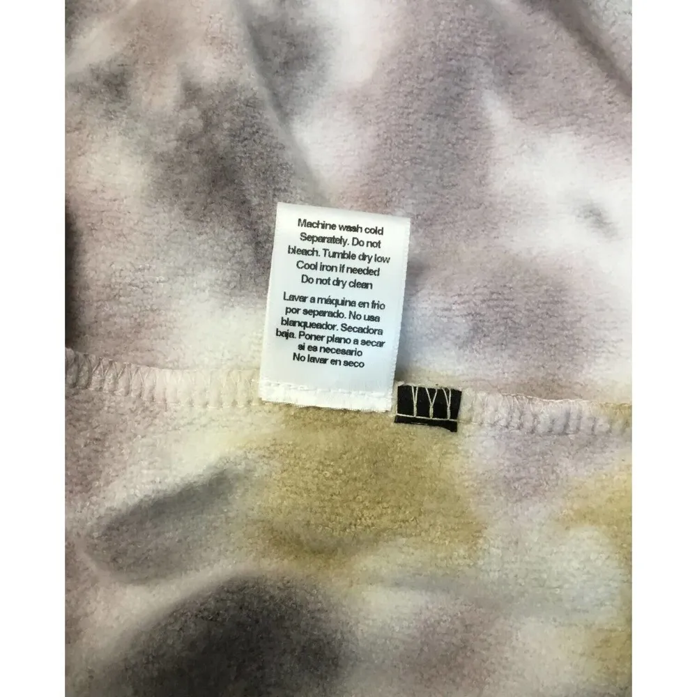 New Oli VIV Parker Tie Dye Crop Sweatshirt In Mauve Batik XS - Image 12