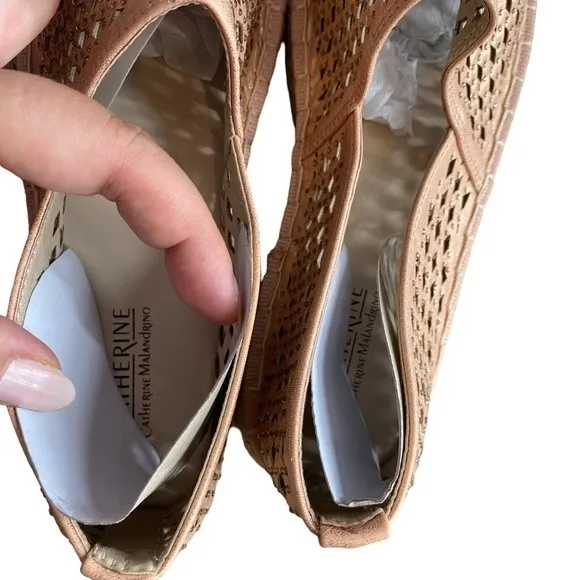 Catherine Malandrino Size 6 Melchior‎ Espadrille Slip On Loafers Rose Gold NWT - Image 8