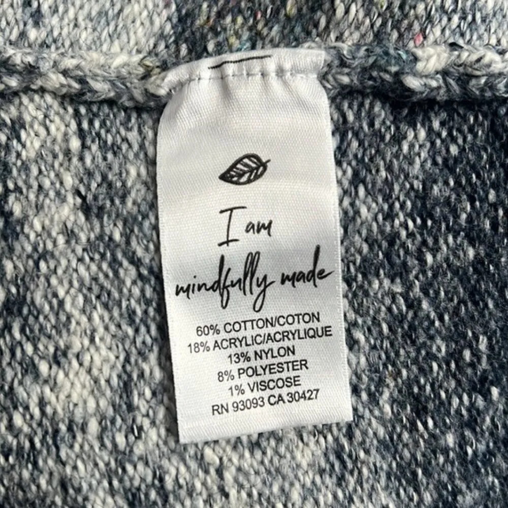 Nic+Zoe Santa Monica Open Front Cardigan w/Long Sleeves, Pink Multi Size S NWT - Image 7