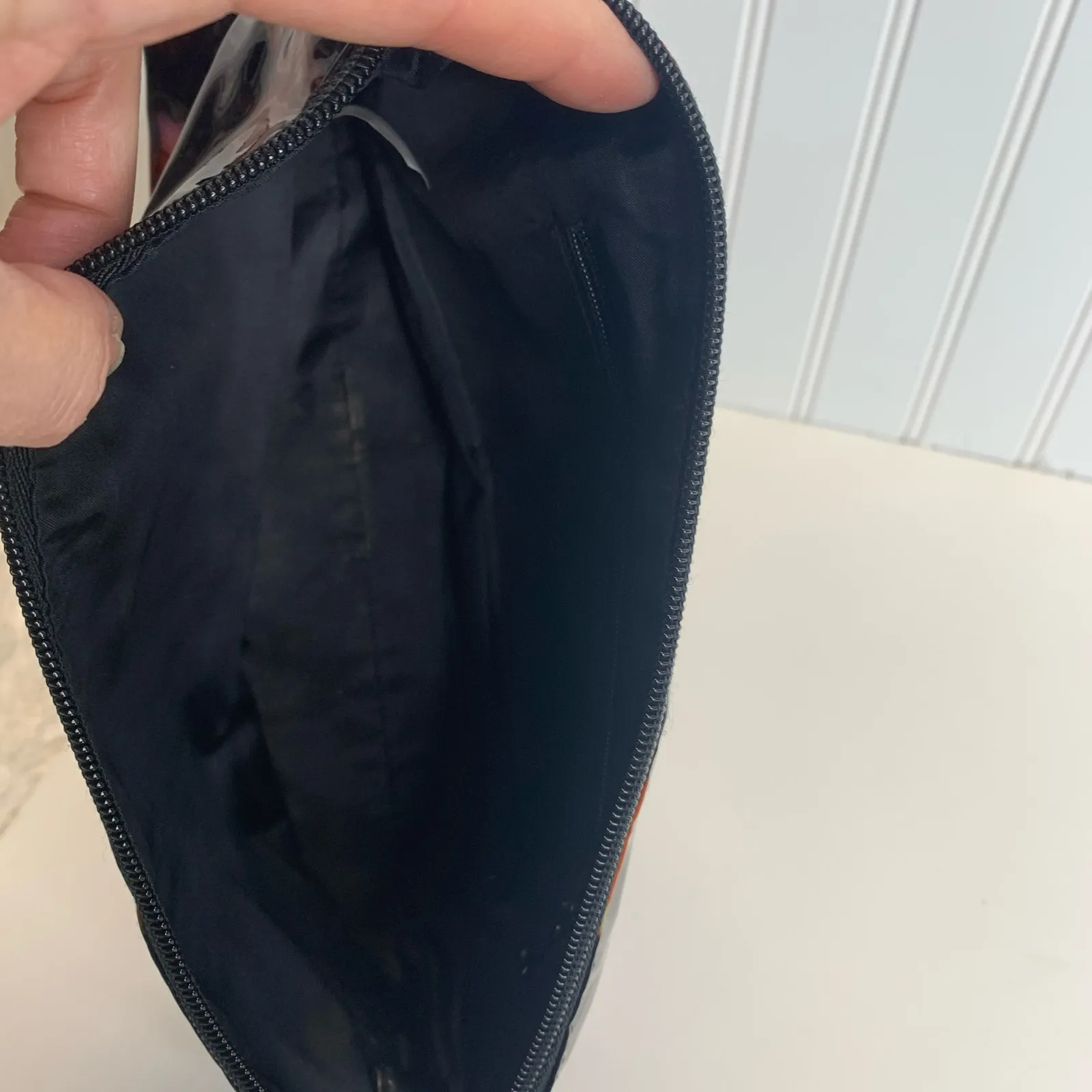 Betseyville Makeup Bag Black Plastic Cupcakes Sundaes Ice cream 11 x 6 x 3" - Image 5