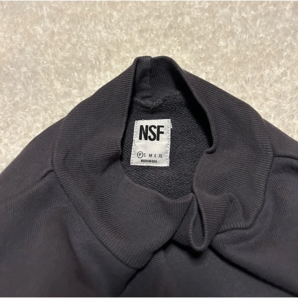 NSF Grey Cropped Sweatshirt Size P‎ Gray - Image 2