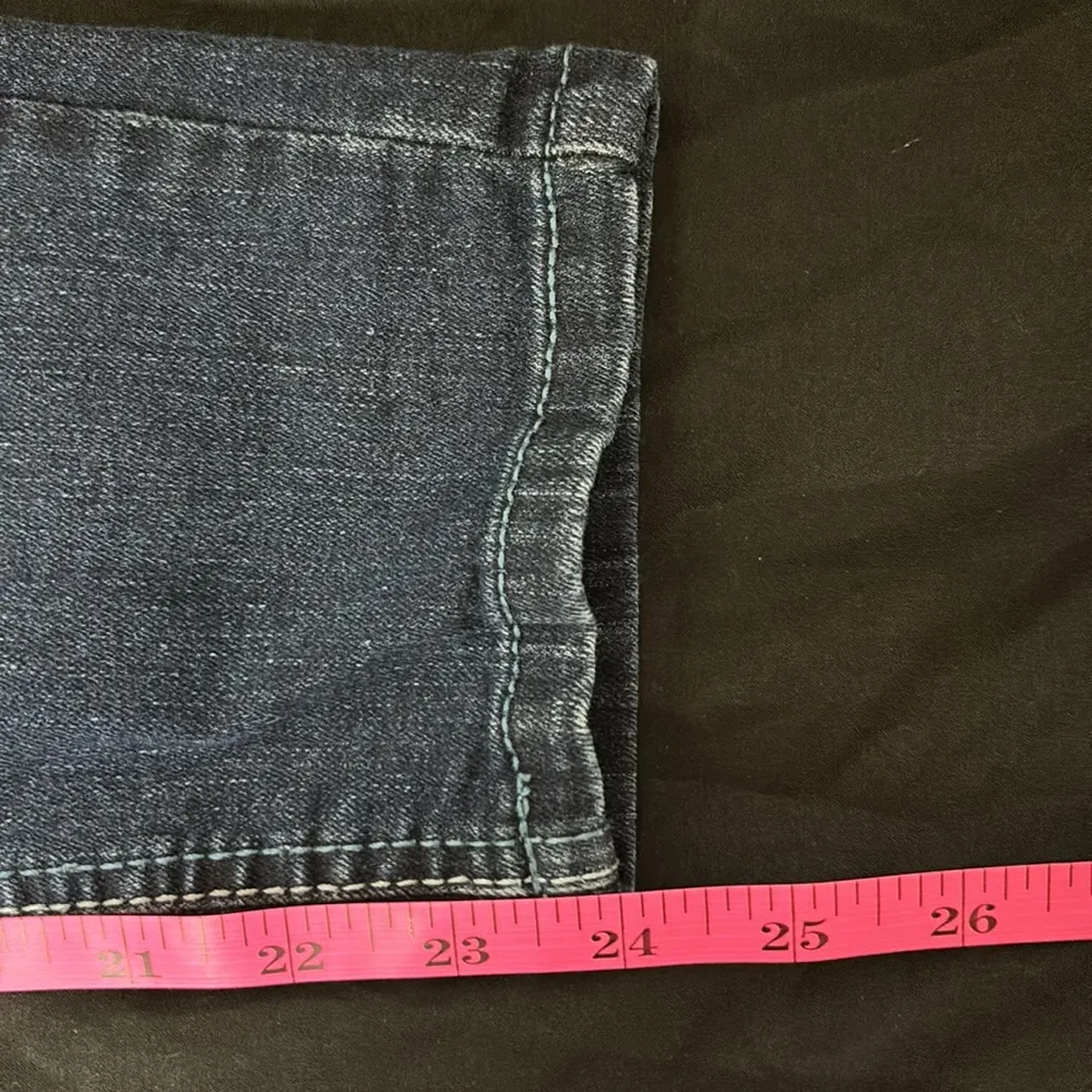 Women’s Aeropostale Lola cropped jagging 9/10 regular normal stretch dark wash - Image 9