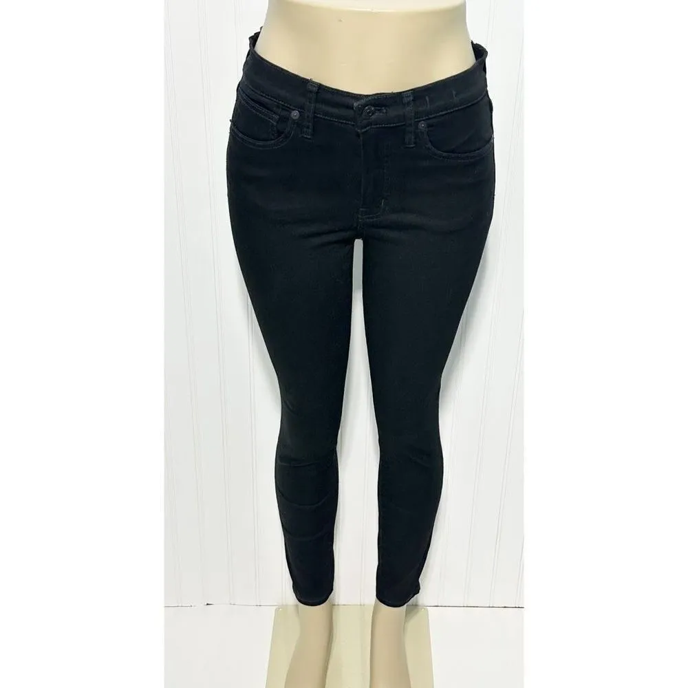 Madewell Women's 9" High Rise Skinny Denim Jeans Isko Stay Black Size 28‎ - Image 2
