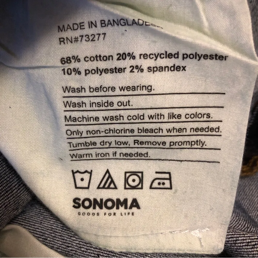 SONOMA Good For Life Womens Bootcut Stretch Jeans Dark Wash Size 26W Premium New - Image 4