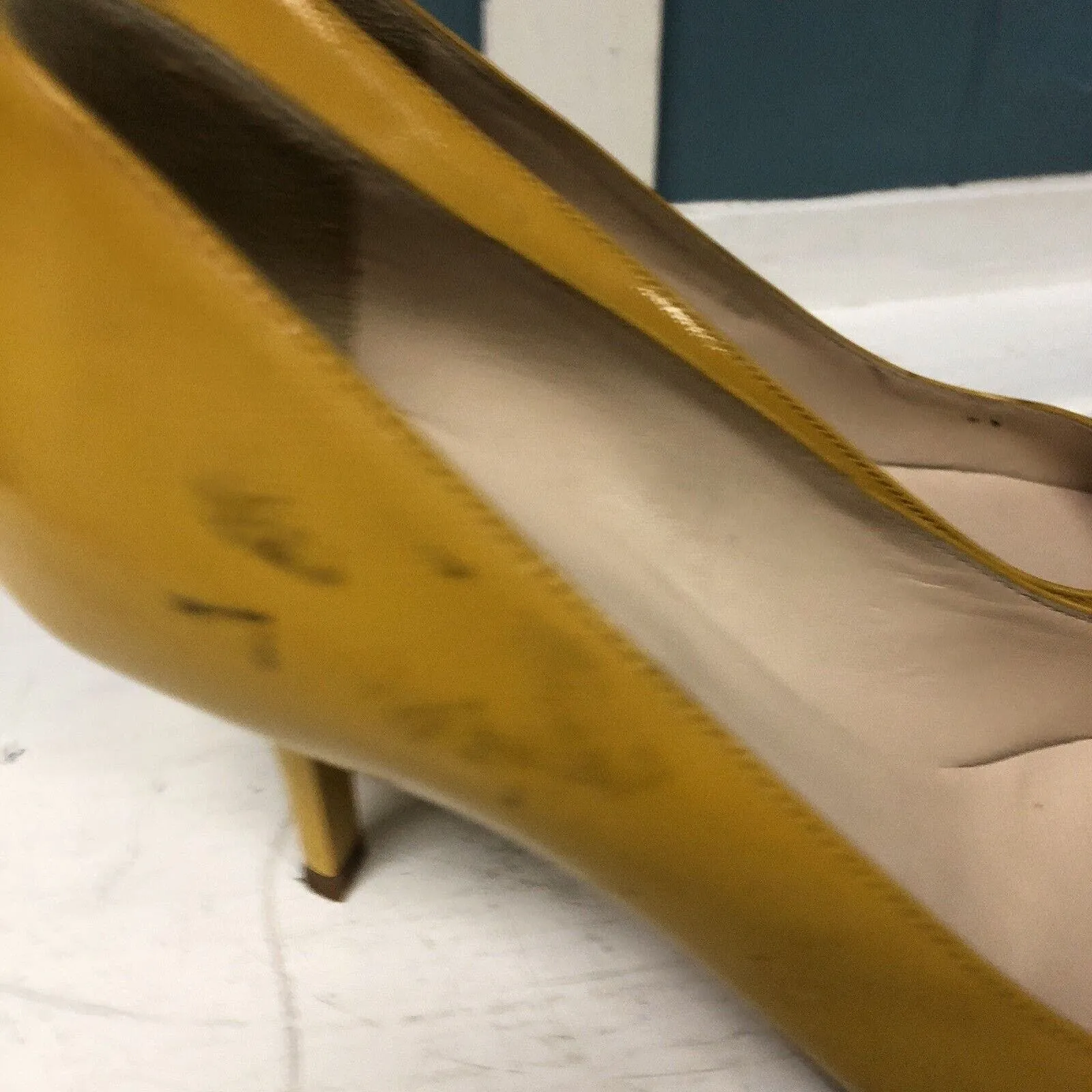 Carlo Pazolini Pointy Toe Shoes‎ High Heel Leather Yellow Heel Women’s 36.5 / 6 - Image 6