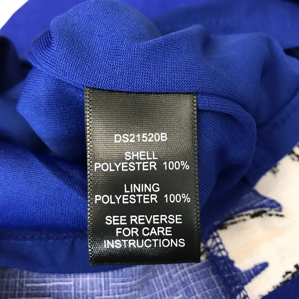 🧚‍♂️Karlie Blue Floral Mini Fit n Flare Dress Size L - Image 5