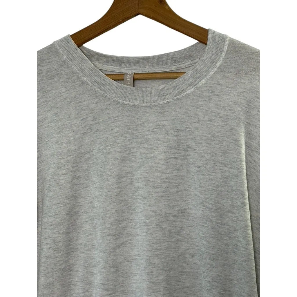 Athleta Heather Gray Coaster Luxe Sweatshirt Women's Size Small - Image 2