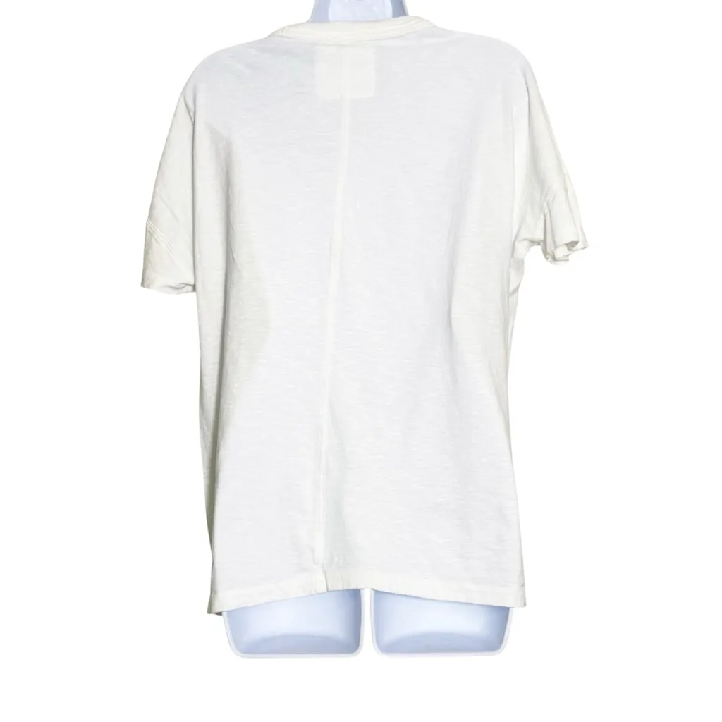 Aerie Berry Graphic Oversized Tee White‎ Pink Size XXS - Image 4