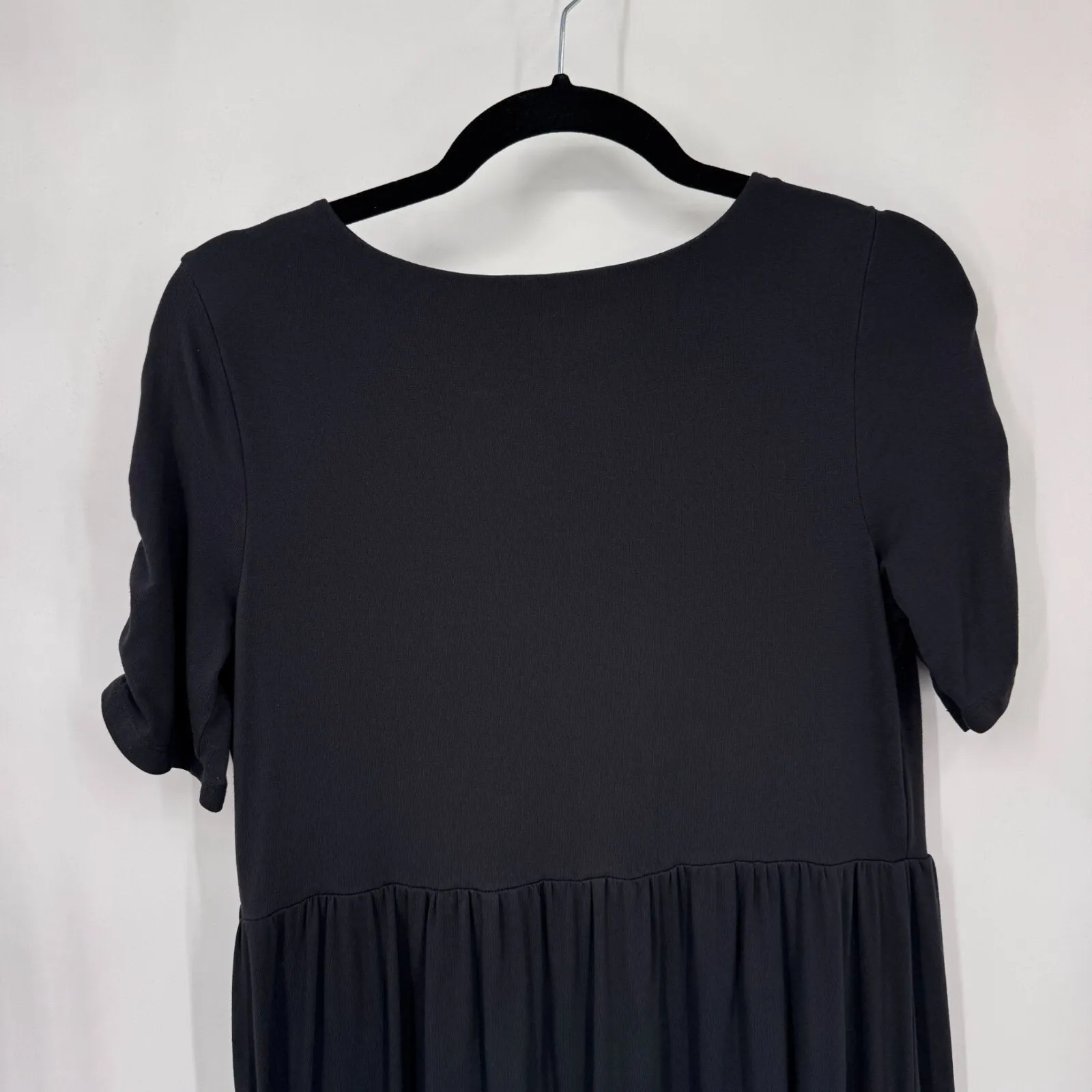 the‎ Nines by Hatch Maternity Empire Waist Maxi Dress Womens Medium Black Rayon Size undefined - Image 6