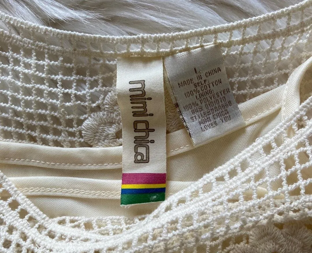 Ivory Crochet Tunic Dress - Image 10