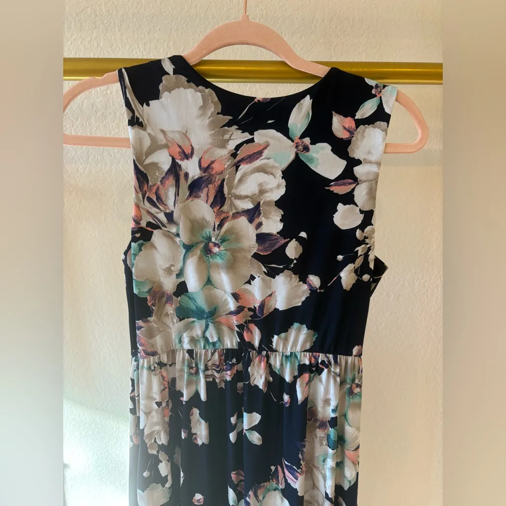 Vanilla bay Women’s floral sleeveless maxi dress large - Image 5