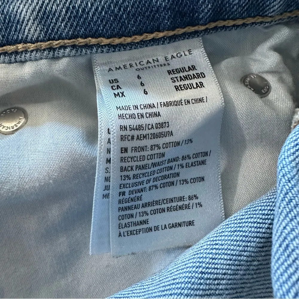 American Eagle Outfitters Light Blue Baggy Straight Leg High Rise Jeans - Image 3