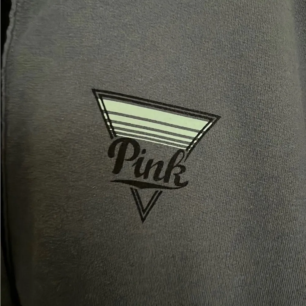 PINK Victoria’s Secret 1/4 Button Up Sweatshirt Size M - Image 2