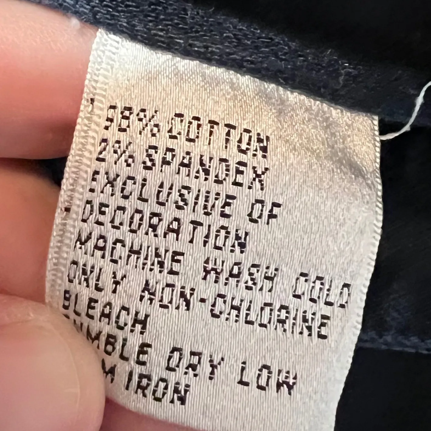 Talbots Dark Wash Blue Jeans Womens 16 Long Stretch Embroidered Pockets Casual - Image 7