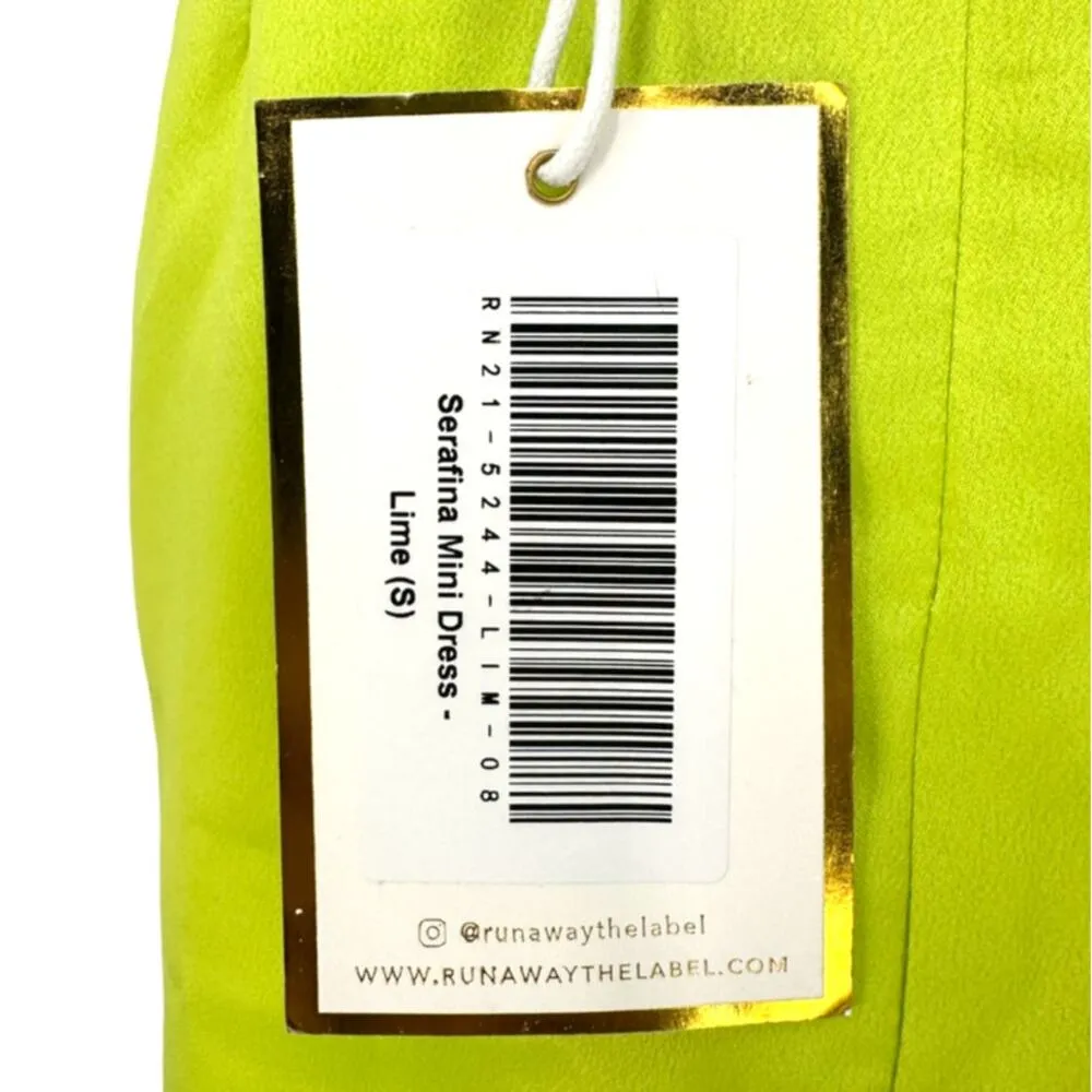 Runaway the Label | NWT | Small | Serafina Lime Twited Bust Crystal Mini Dress - Image 8