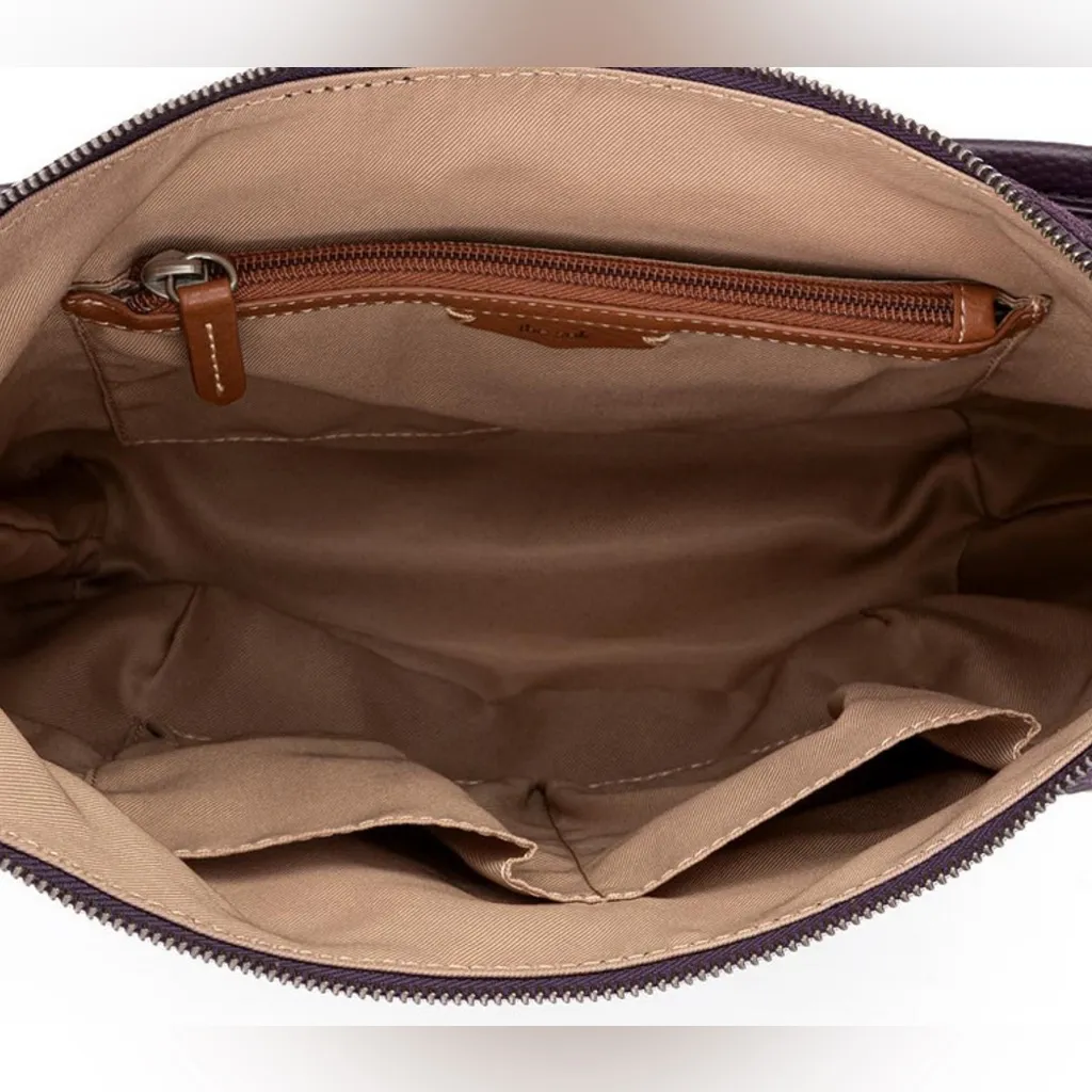 Women's Sequoia Leather Large Hobo Bag-Rust Suede or Brick Rust. - Image 11