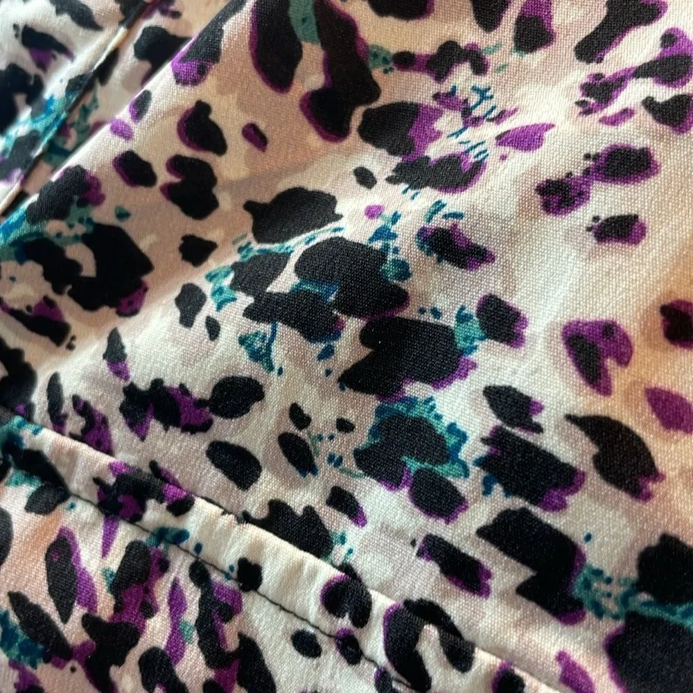 Notations Woman’s Leopard Print Button Down Top short Sleeves size 1X - Image 14