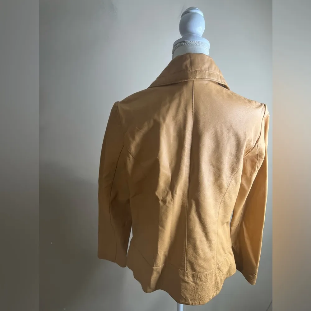 Vintage faded glory leather coat medium - Image 8