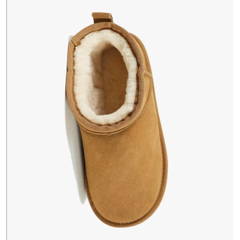 NEW Ultra Mini Platform Classic Short Ankle Cloud Fur Lined Anti - Image 3