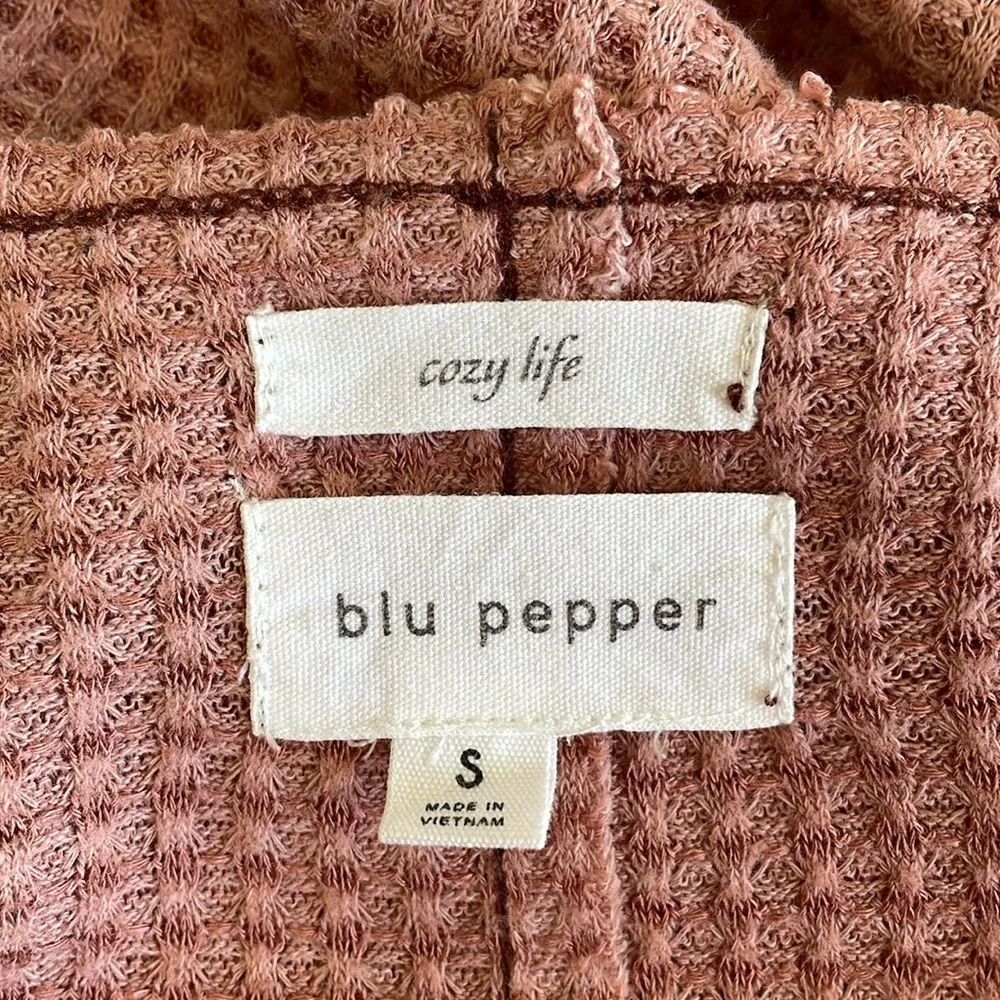 BLU PEPPER Cozy Life Waffle Knit Top - Image 5