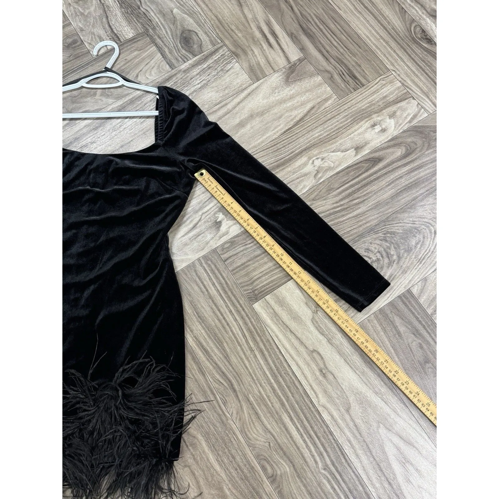 City Studio Juniors 7 Long sleeve Velvet Dress Color Black Size undefined - Image 5