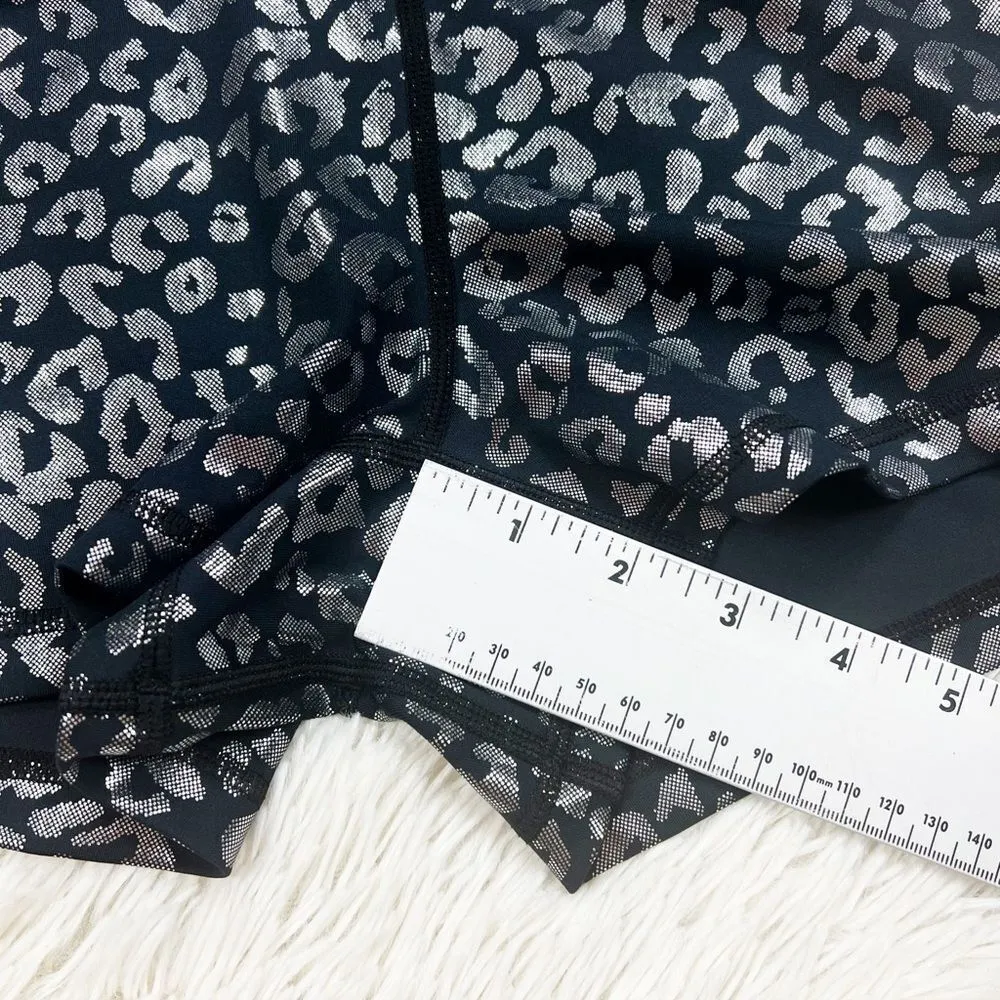 Wodbottom Black Silver Leopard Shorts Medium Black - Image 3