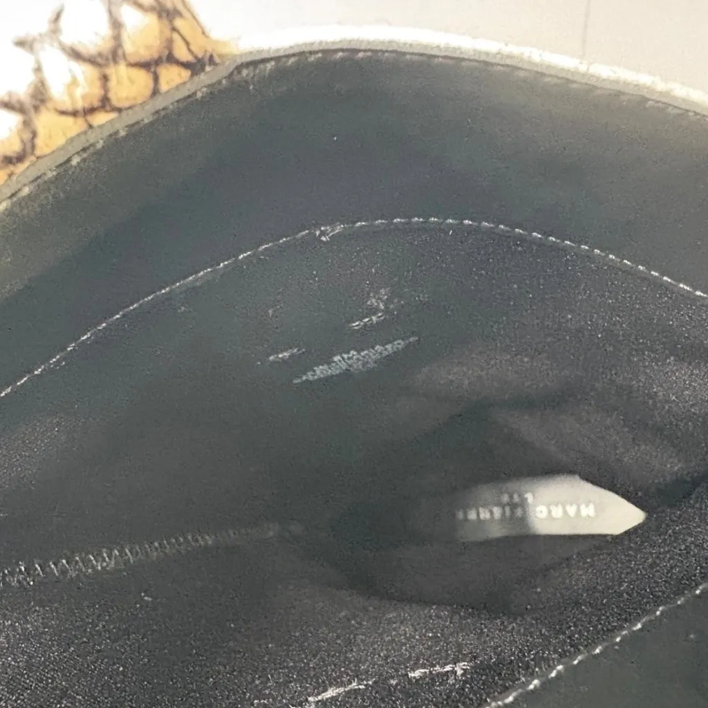 Marc Fisher LTD Hilaria Women’s Sz 8 Black Leather Snakeskin Western Boots - Image 9