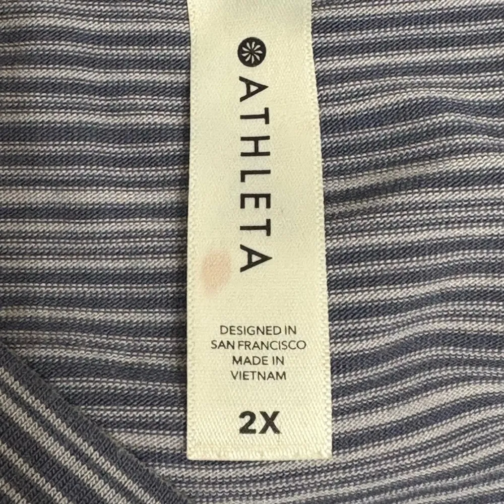 Athleta Cloudlight Striped Muscle Tank Size 2X - Image 6