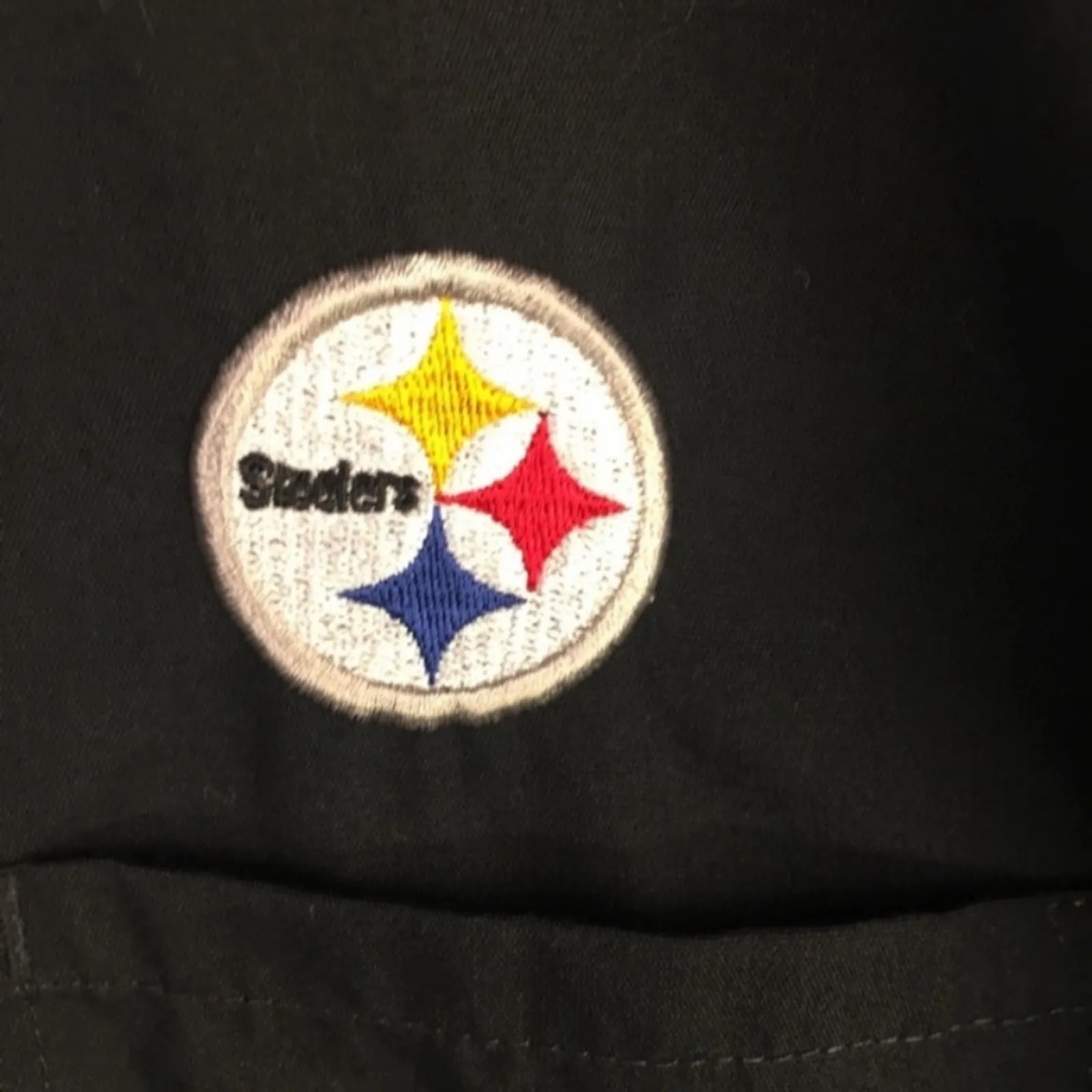 NFL Pittsburgh Steeler Scrub Top Black Small - Image 7