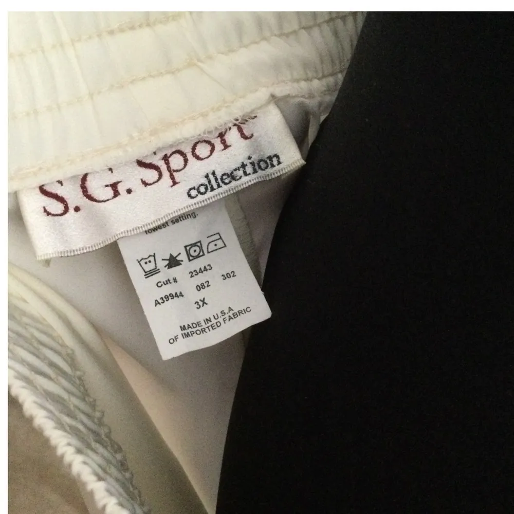 S. G. Four Piece Cream Color Pant & Skirt Suit Plus Size - Image 3