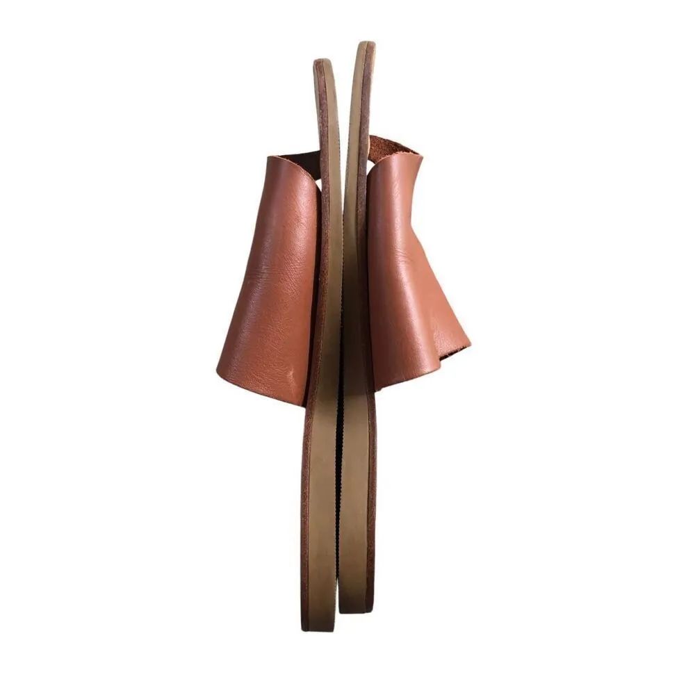 Everlane The Leather Thong Women Sandals Burnt Sienna Flip Flops Size 7 - Image 6