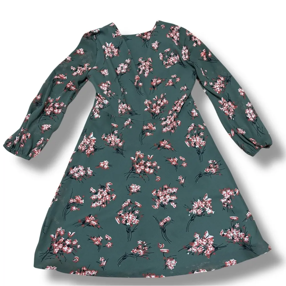 Madewell Sage Green Marguerite Mini Dress in Butterfly Garden - Size 2 - Image 6