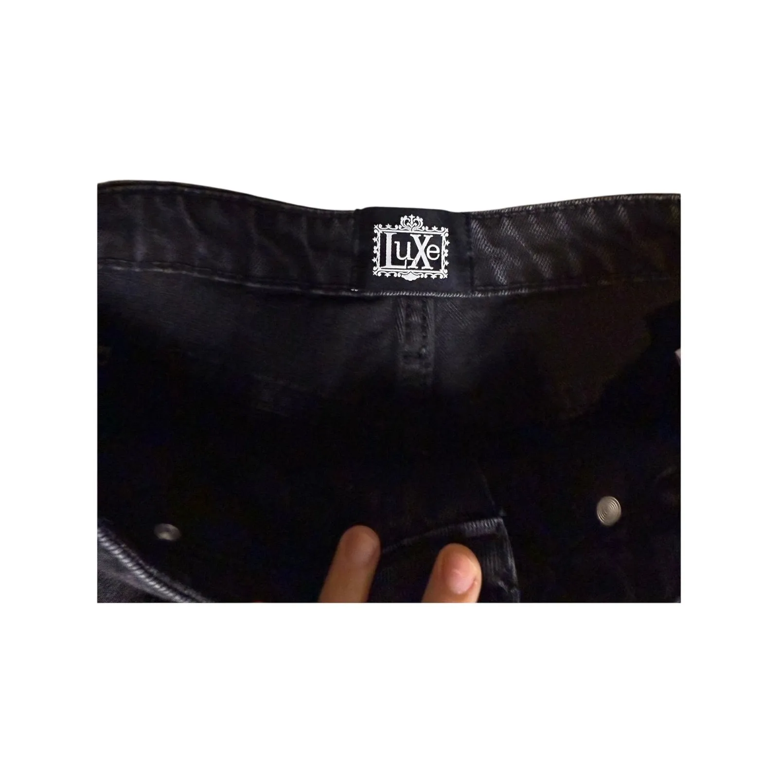 Kancan luxe black shorts womens medium - Image 2