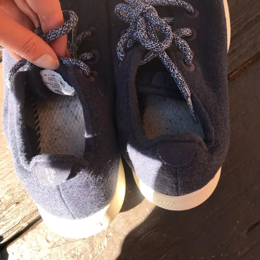 All birds Merino Wool Blue Lace Up Casual Shoes Women's Size 7 - Image 6