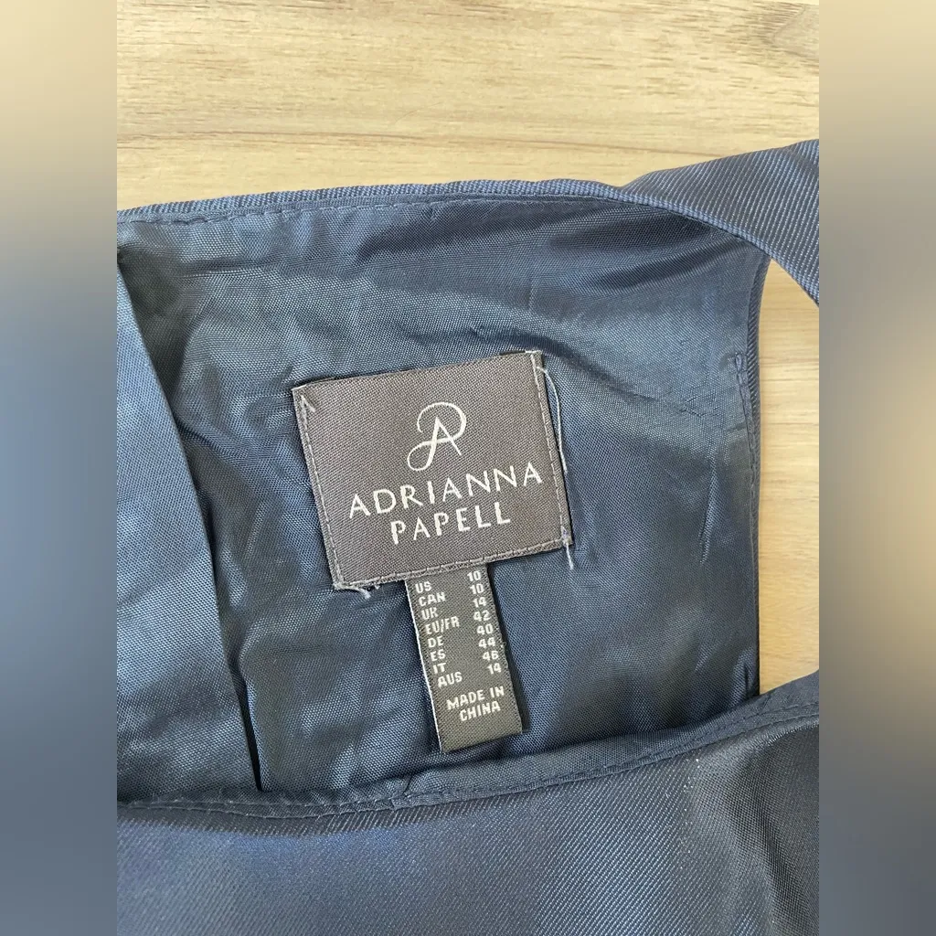 Adrianna Papell Navy Blue Maxi Dress - Image 9