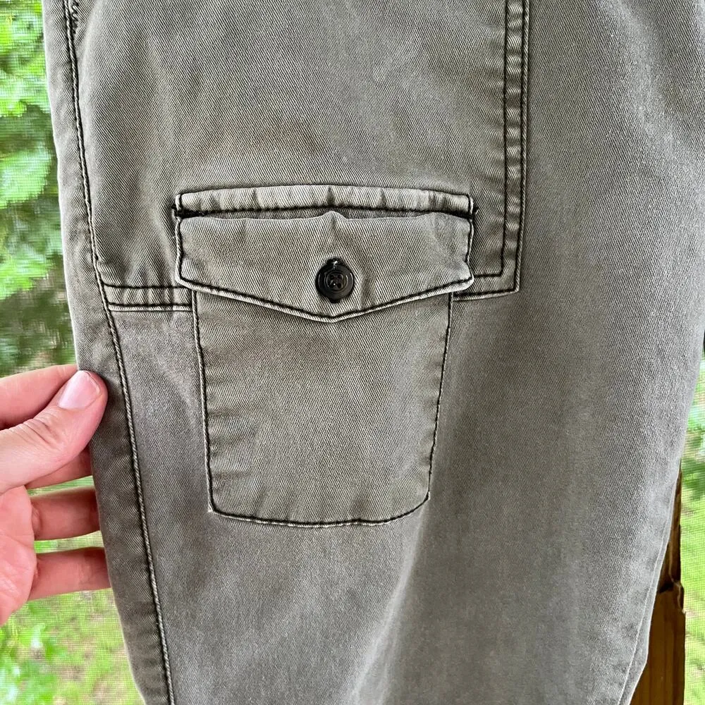 Anthropologie Pilcro And The Letterpress Taupe Utility Pants Size 12 - Image 5