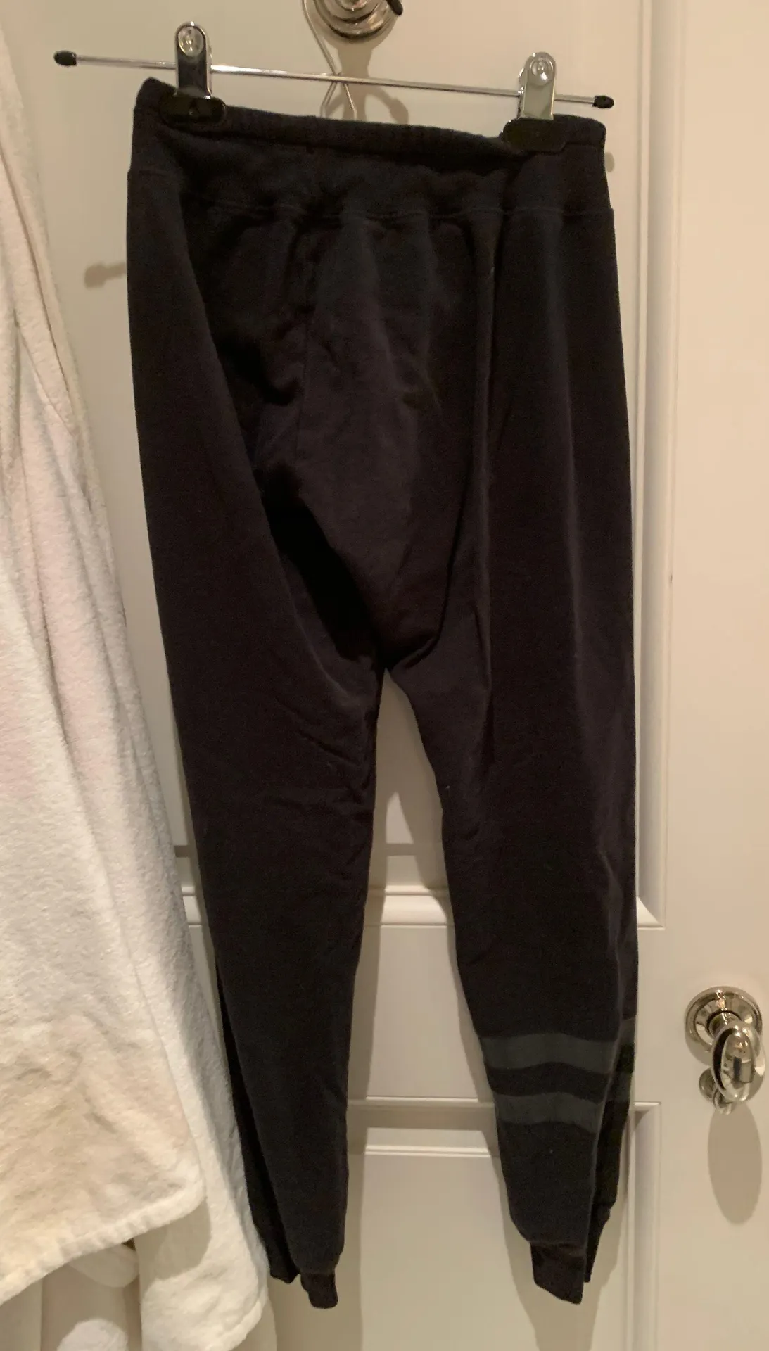 Black sweat pants with Silver stripes - Image 5