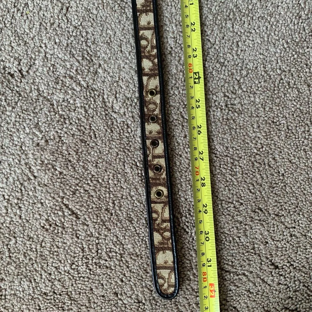 D1020 Christian Dior women's 70 cm 28 inch brown trotter belt - Image 4