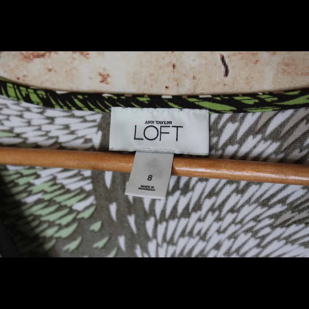 Ann Taylor LOFT | Abstract Faux Wrap V-Neck Dress - Image 5