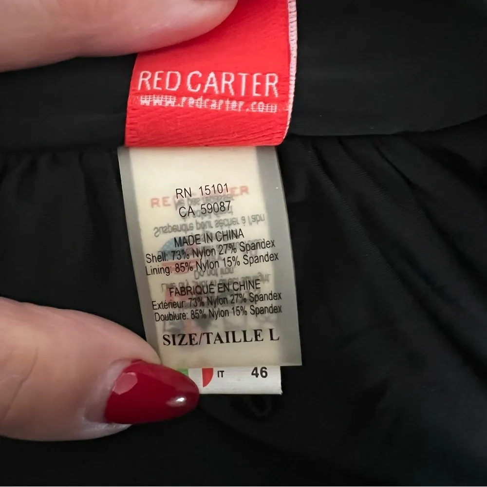 Red Carter Colorful Abstract Mandela Bikini Top Beach Swim. Size Large - Image 7