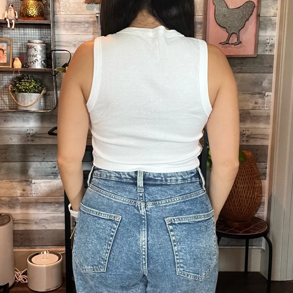 NWOT Bella Canvas Color-Changing Cropped Baby Tee, Size Small - Image 3