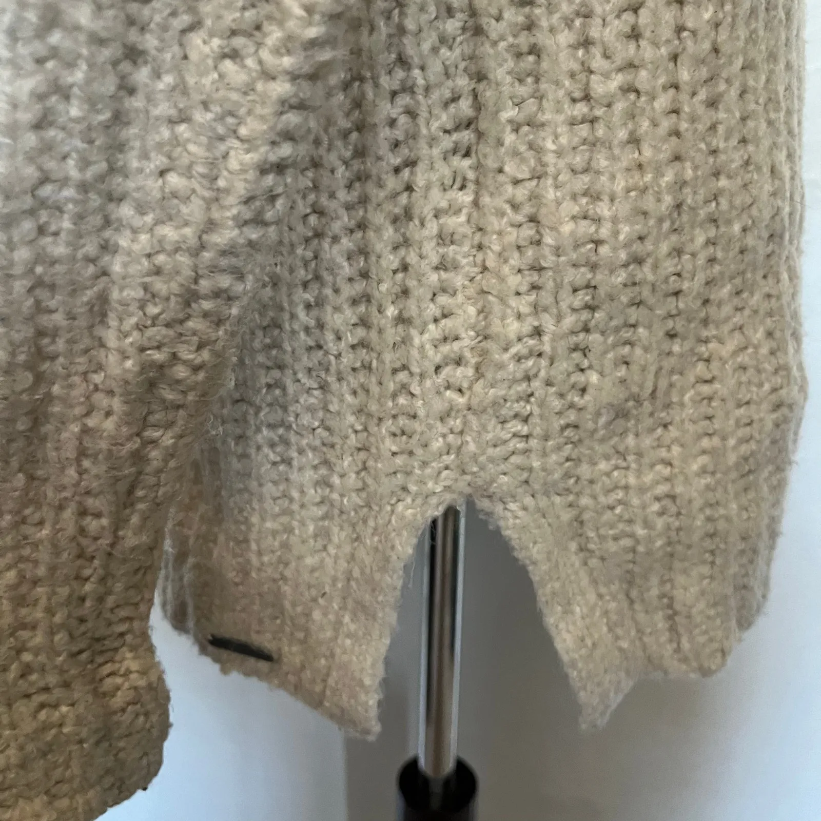 Abercrombie & Fitch Chunky Turtleneck Womens Sweater Sz XS Fisherman Oversized - Image 6