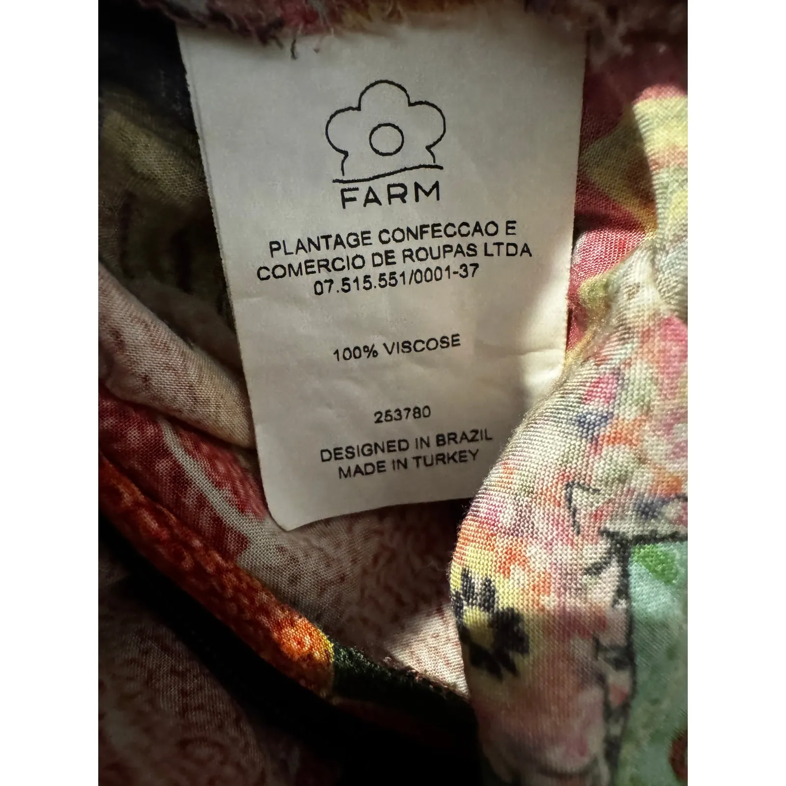 Farm Rio “Rio de Janeiro Rosario” Boho Floral Midi Dress Size Small - Image 8