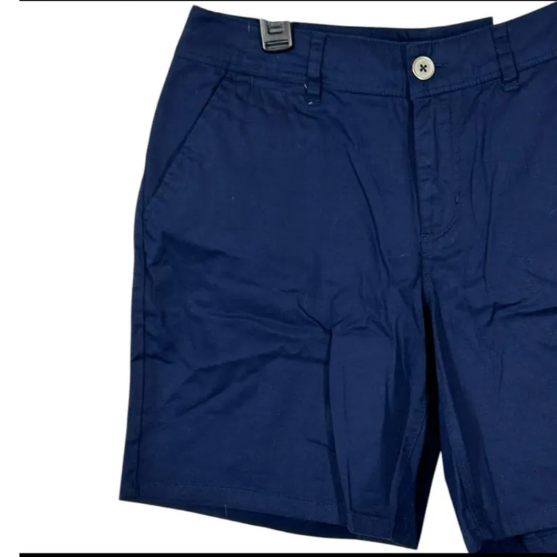 Cato Contemporary Blue Chino Shorts Size 6 NWT Business Casual Cotton Blend - Image 3