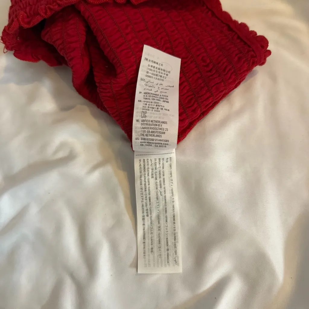 EUC Hollister Smocked Lettuce Edge Tube Top - Image 5