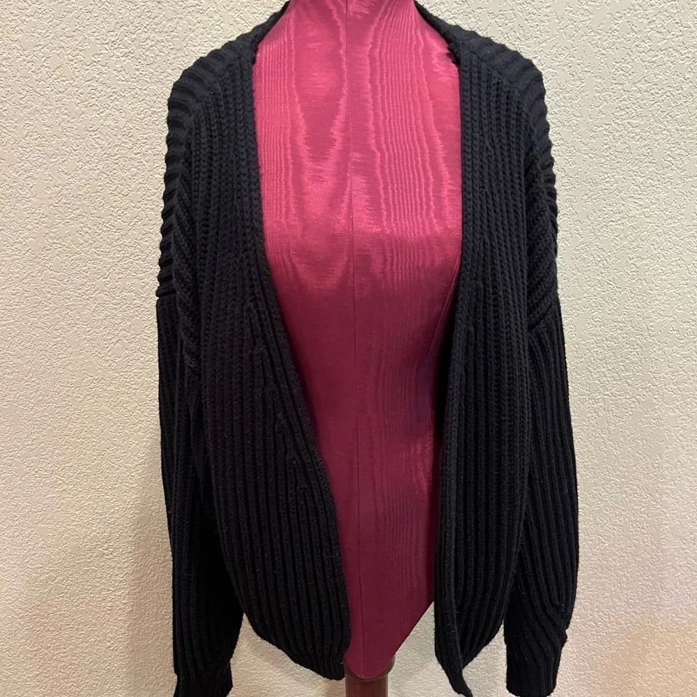 Code x Mode  Black Open Front Dolman Cardigan - Image 3