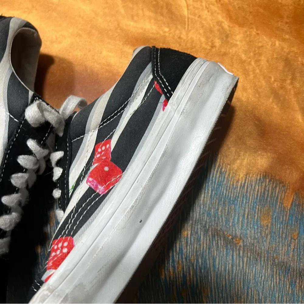 Vans OTW Originals Snake Eyes Cherry Dice Old Skool sneakers size 6.5 black red - Image 15