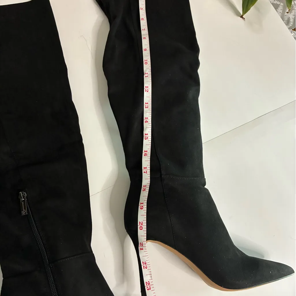 NEW Jessica Simpson Amriena Over the Knee Boots Black Size 6 Stiletto Heel - Image 4