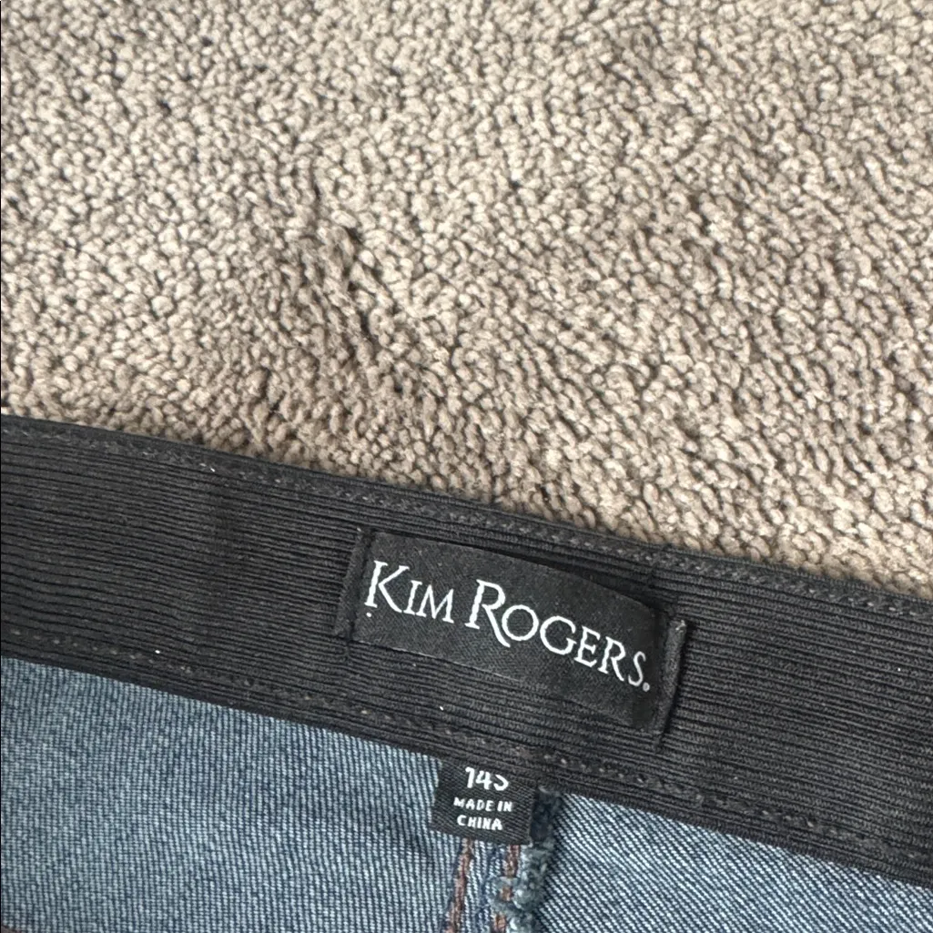 Kim Rogers Pull On-Straight Jeans SIZE 14S - Image 2