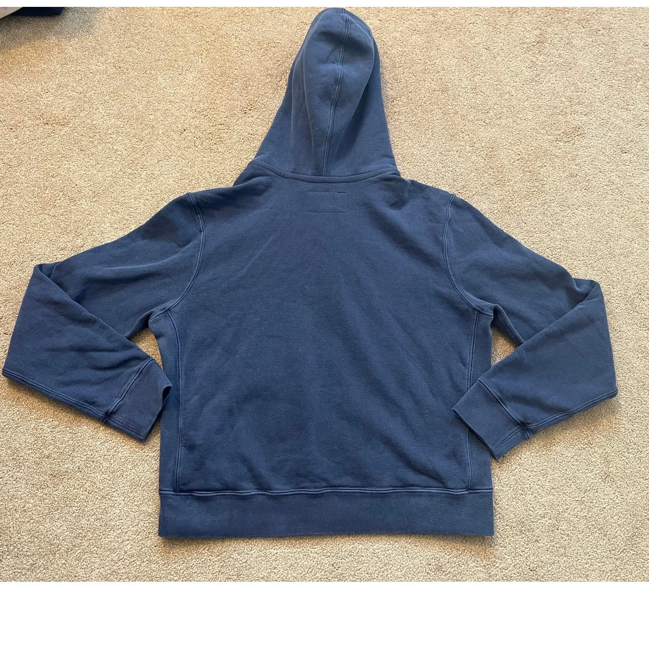 American Giant Women's Vintage Wash Relaxed Classic Full Zip 2.0 Blue - Image 5